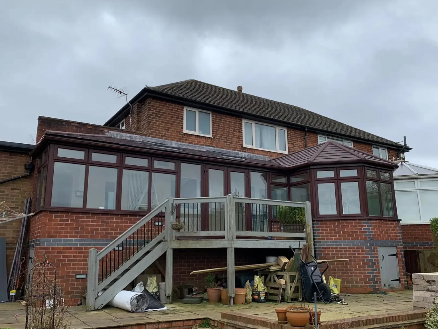Large Brown Tiled Warmer Roof Conservatory