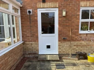 uPVC Door with Cat Flap
