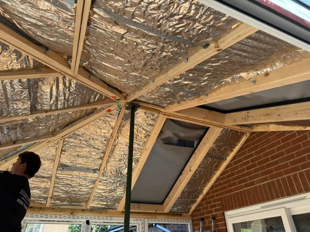 Interior During Tiled Roof Conservatory Conversion in Waterlooville