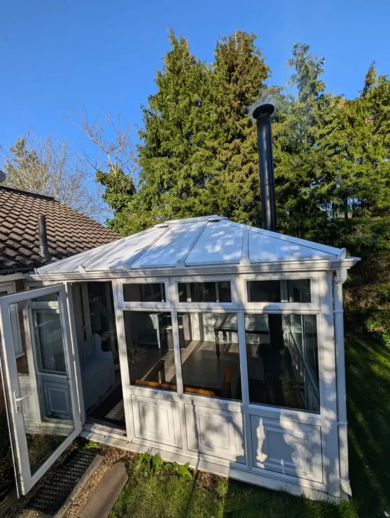 Eco-Panel Conservatory Roof Exterior with Chimney