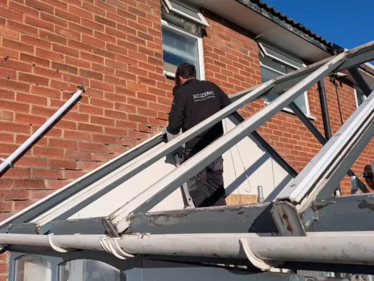 replacement conservatory installation with upvc frames in southampton, hampshire