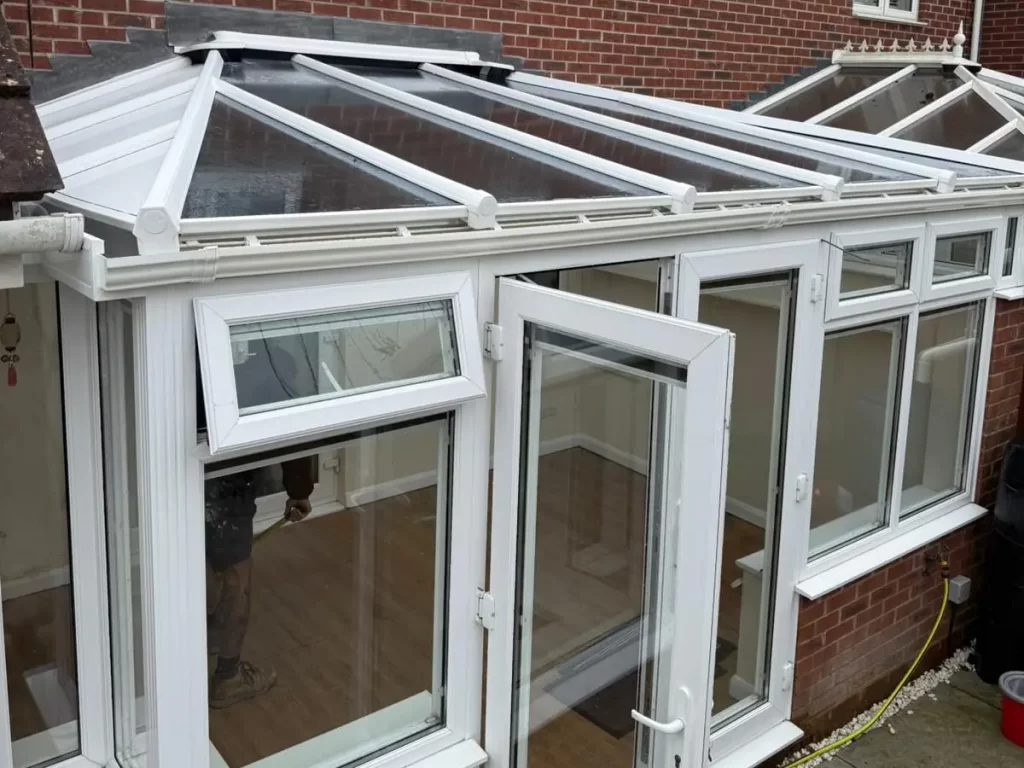 new glass conservatory roof installation in Bognor Regis, West Sussex