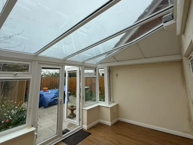 new glass conservatory roof installation in Bognor Regis, West Sussex