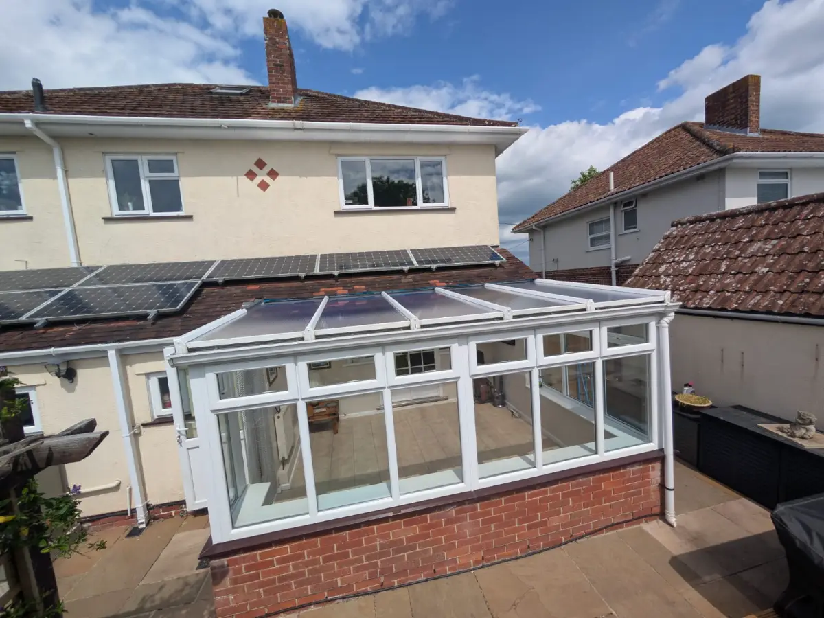 polycarbonate conservatory roof upgrade bridgwater somerset