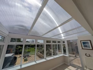 polycarbonate conservatory roof upgrade bridgwater somerset