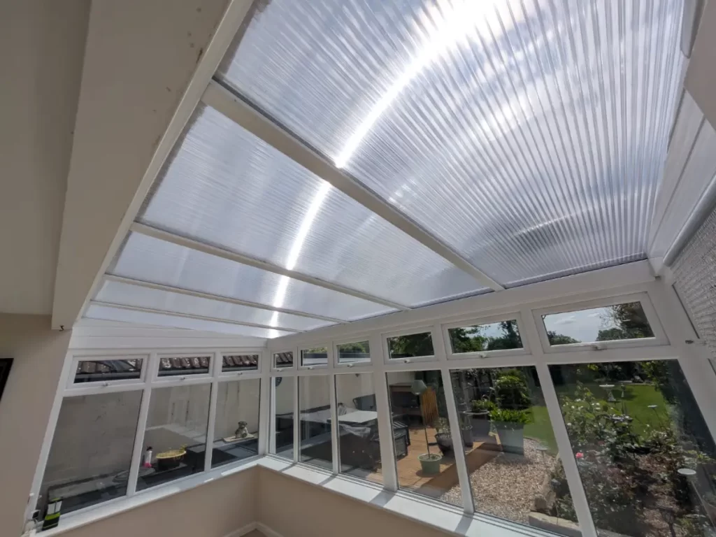 polycarbonate conservatory roof upgrade bridgwater somerset